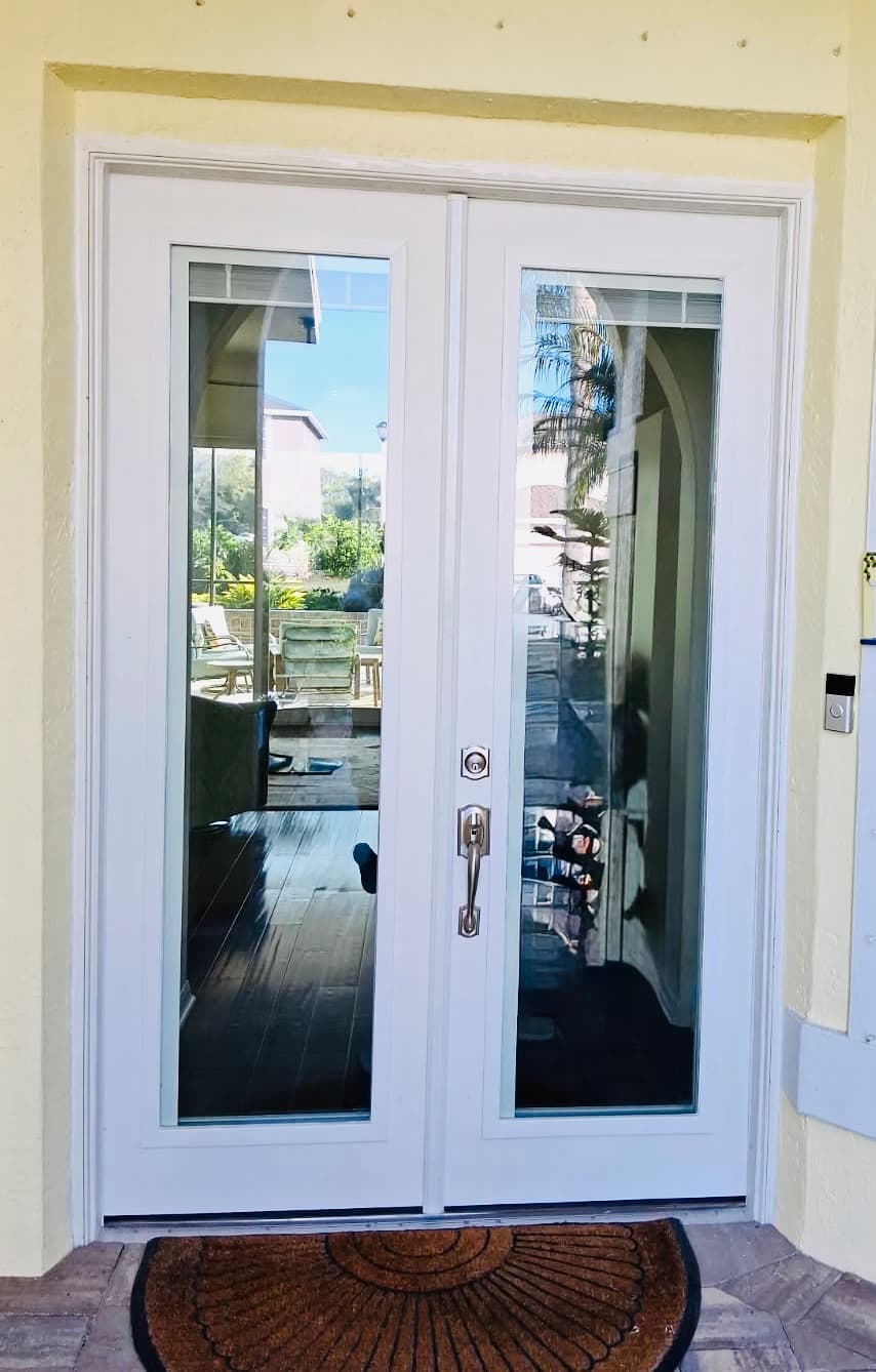 Unfinished fiberglass door